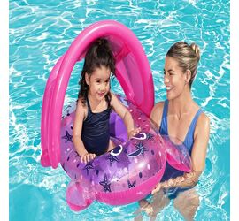 Bestway Βρεφικό Σωσίβιο Swimtrainer με Διάμετρο 86εκ. και Σκίαστρο