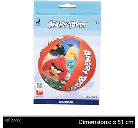 Bestway Φουσκωτή Μπάλα Θαλάσσης σε Κόκκινο Χρώμα 51 εκ.