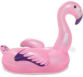 Παιδικό Φουσκωτό Ride On Θαλάσσης Flamingo με Χειρολαβές 127εκ.