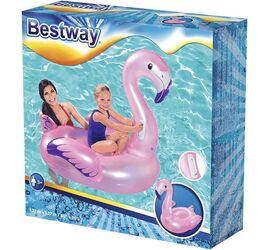 Παιδικό Φουσκωτό Ride On Θαλάσσης Flamingo με Χειρολαβές 127εκ.