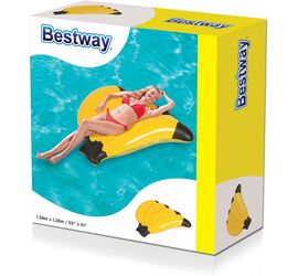 Bestway Φουσκωτό Στρώμα Θαλάσσης Κίτρινο 139cm x 129cm