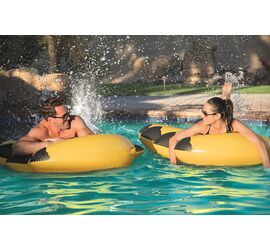 Bestway Φουσκωτό Στρώμα Θαλάσσης Κίτρινο 139cm x 129cm