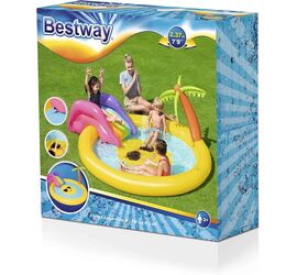 Bestway Φουσκωτή Πισίνα Με Τσουλίθρα & Φοίνικα