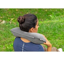 Bestway Φουσκωτό Μαξιλάρι Λαιμού Camping  Βελουτέ 37cm x24cm x 10cm