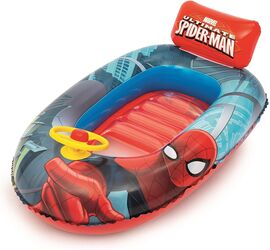 Bestway Φουσκωτή Βάρκα Spiderman Με τιμόνι 112cm x 71cm