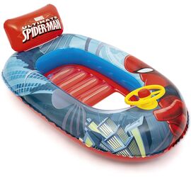Bestway Φουσκωτή Βάρκα Spiderman Με τιμόνι 112cm x 71cm