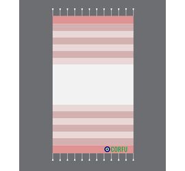 Peshtemal Βαμβακερό Corfu με Κρόσια 90cm x 180cm