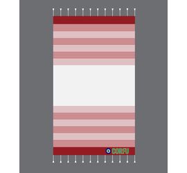 Peshtemal Βαμβακερό Corfu με Κρόσια 90cm x 180cm