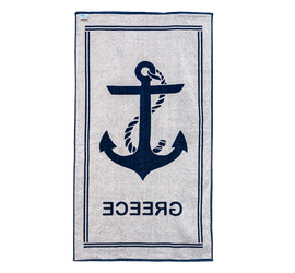 Πετσέτα Θαλάσσης με Ειδική Velour Ύφανση. 86cm x 160 580gr