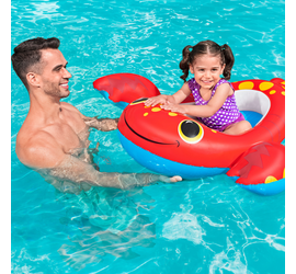 Bestway Φουσκωτή Παιδική Βάρκα Splash Buddy Αστακός / Αρκουδάκι 117x116cm για 3+ Ετών