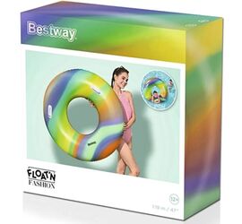 Bestway Φουσκωτή Κουλούρα Θαλάσσης με Χερούλια 119cm για 12+ Ετών