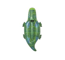 Bestway Crocodile Παιδικό Φουσκωτό Ride On Θαλάσσης Κροκόδειλος με Χειρολαβές Πράσινο 152εκ.