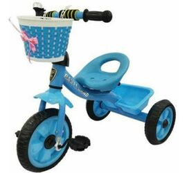 Zita Toys Παιδικό Τρίκυκλο Ποδήλατο με Αποθηκευτικό Χώρο για 3+ Ετών Μπλε
