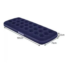 Bestway Φουσκωτό Στρώμα Camping Βελουτέ Μονό  185cm x 76cm x 22cm