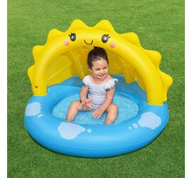 Bestway Παιδική Φουσκωτή Πισίνα Sun με Σκίαστρο 101x97x71cm για 2+ Ετών
