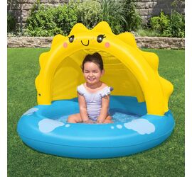 Bestway Παιδική Φουσκωτή Πισίνα Sun με Σκίαστρο 101x97x71cm για 2+ Ετών