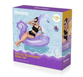 Bestway Φουσκωτός Μωβ Ιππόκαμπος
