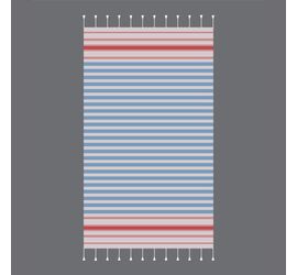 Peshtemal Βαμβακερό με Κρόσσια 90cm x 180cm