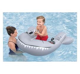 Bestway Sharkventure Παιδική Φουσκωτή Σανίδα Κολύμβησης Καρχαρίας με Νεροπίστολο 160x115cm για 3+ Ετών