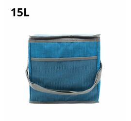 COOLER BAG ΜΕ ΥΦΑΣΜΑ ΣΕ 3 ΧΡΩΜΑΤΑ 15L.ΠΡ.ΚΙΝΑ