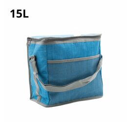 COOLER BAG ΜΕ ΥΦΑΣΜΑ ΣΕ 3 ΧΡΩΜΑΤΑ 15L.ΠΡ.ΚΙΝΑ