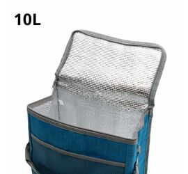 COOLER BAG 10L  ΜΕ ΥΦΑΣΜΑ ( 3 ΧΡΩΜΑΤΑ)