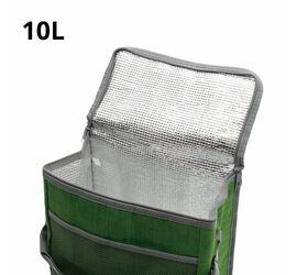COOLER BAG 10L  ΜΕ ΥΦΑΣΜΑ ( 3 ΧΡΩΜΑΤΑ)