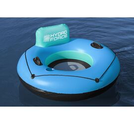 Bestway Hydro Force White Cap Rider Φουσκωτή Πολυθρόνα Θαλάσσης με Πλάτη & Λαβές 119cm για 12+ Ετών
