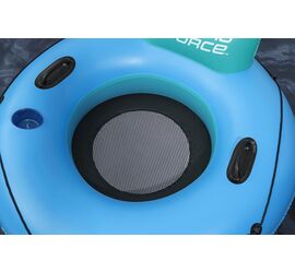 Bestway Hydro Force White Cap Rider Φουσκωτή Πολυθρόνα Θαλάσσης με Πλάτη & Λαβές 119cm για 12+ Ετών