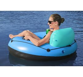 Bestway Hydro Force White Cap Rider Φουσκωτή Πολυθρόνα Θαλάσσης με Πλάτη & Λαβές 119cm για 12+ Ετών