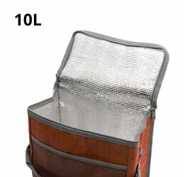 COOLER BAG 10L  ΜΕ ΥΦΑΣΜΑ ( 3 ΧΡΩΜΑΤΑ)