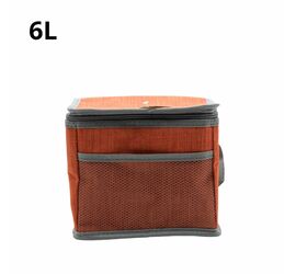 COOLER BAG 6L ΜΕ ΥΦΑΣΜΑ (3 ΧΡΩΜΑΤΑ) ΠΡ.ΚΙΝΑ