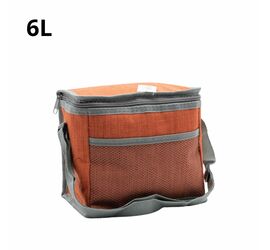 COOLER BAG 6L ΜΕ ΥΦΑΣΜΑ (3 ΧΡΩΜΑΤΑ) ΠΡ.ΚΙΝΑ
