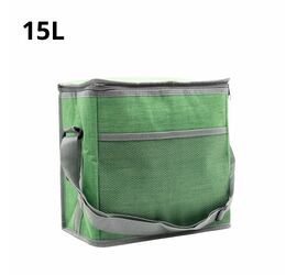 COOLER BAG ΜΕ ΥΦΑΣΜΑ ΣΕ 3 ΧΡΩΜΑΤΑ 15L.ΠΡ.ΚΙΝΑ