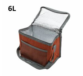 COOLER BAG 6L ΜΕ ΥΦΑΣΜΑ (3 ΧΡΩΜΑΤΑ) ΠΡ.ΚΙΝΑ