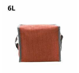 COOLER BAG 6L ΜΕ ΥΦΑΣΜΑ (3 ΧΡΩΜΑΤΑ) ΠΡ.ΚΙΝΑ