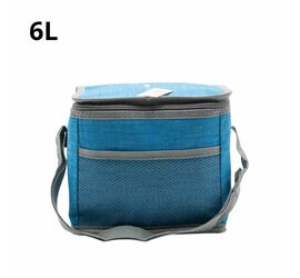 COOLER BAG 6L ΜΕ ΥΦΑΣΜΑ (3 ΧΡΩΜΑΤΑ) ΠΡ.ΚΙΝΑ