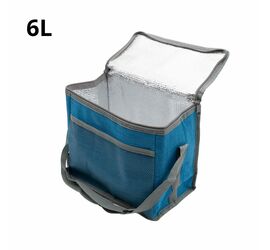 COOLER BAG 6L ΜΕ ΥΦΑΣΜΑ (3 ΧΡΩΜΑΤΑ) ΠΡ.ΚΙΝΑ