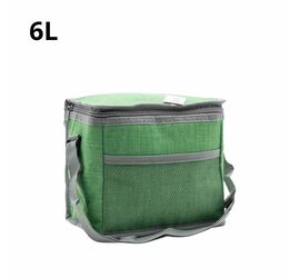 COOLER BAG 6L ΜΕ ΥΦΑΣΜΑ (3 ΧΡΩΜΑΤΑ) ΠΡ.ΚΙΝΑ