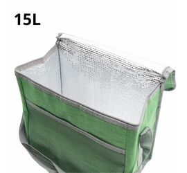COOLER BAG ΜΕ ΥΦΑΣΜΑ ΣΕ 3 ΧΡΩΜΑΤΑ 15L.ΠΡ.ΚΙΝΑ